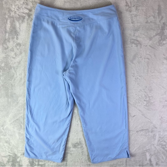 Patagonia Pataloha Cropped Athletic Pants Women's 6 Capri Stretch Blue Walking - Picture 1 of 16
